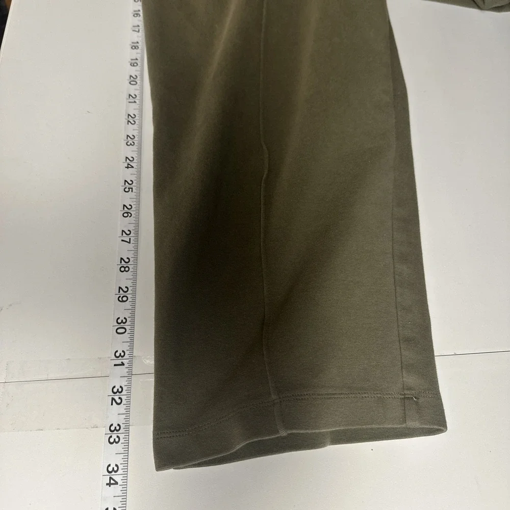 Quiet Luxury Old Money Pull On Crop Pants Olive XXL A New Day Pockets